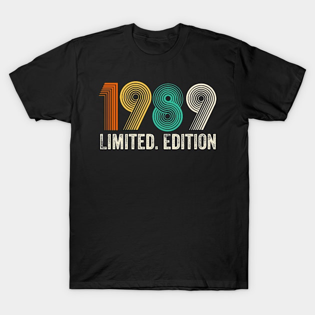 1989 Vintage 1989 Birthday Retro 1989 T-Shirt by PrettyMerch